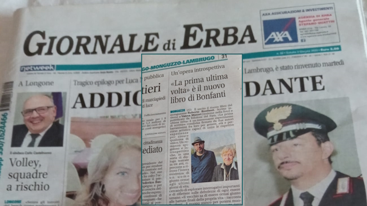 “La prima ultima volta” sul Giornale di Erba