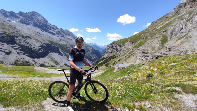 “L’uomo a pedali” e il Re Stelvio